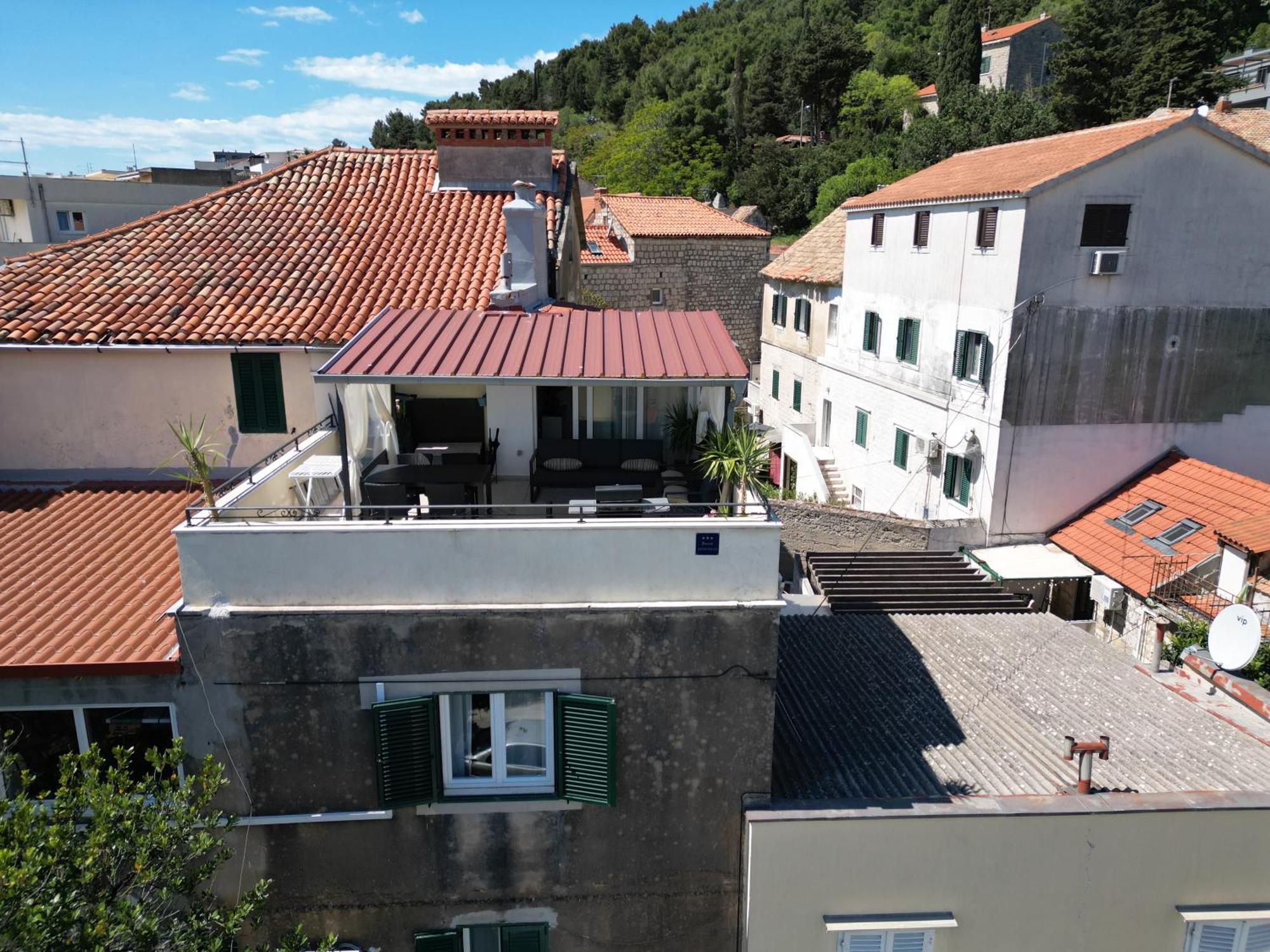 Prime Location Penthouse Apt With A Large Terrace Split Luaran gambar